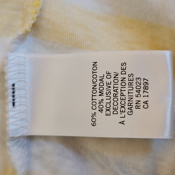 Vtg BANANA REPUBLIC 1980s Striped Yellow Nautical Chain Embellished Tank Top - Picture 8 of 9